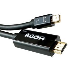 ホーリック Mini DisplayPort - HDMI変換ケーブル(1m) MDPHD10-175BK-イメージ3