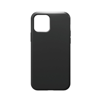 PGA iPhone 12 mini用シリコンソフトケース Premium Style ブラック PG20FSC01BK