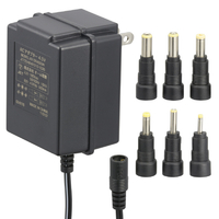 オーム電機 ACアダプター DC4．5V対応 変換プラグ6種付き 0．5A AudioComm AV-DR4505N