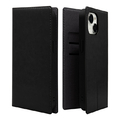 ラスタバナナ iPhone 15/14/13用UTILE 薄型フリップ手帳型ケース カード2枚 ブラック 7578IP361BO