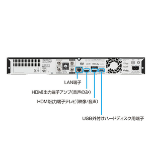 シャープ 4TB HDD/4Kチューナー内蔵ブルーレイレコーダー AQUOS ブルーレイ 4BC40ET3-イメージ11
