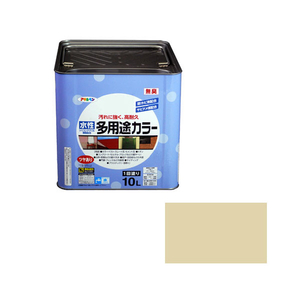 アサヒペン 水性多用途カラー 10L ティントベージュ AP9016663-イメージ1