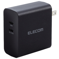 エレコム USB Power Delivery 70W AC充電器(C×2) ブラック MPA-ACCP4570BK