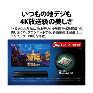 シャープ 2TB HDD/4Kチューナー内蔵ブルーレイレコーダー AQUOS ブルーレイ 4BC20EW3-イメージ3