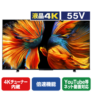 TOSHIBA/REGZA 55V型4Kチューナー内蔵4K対応液晶テレビ Z570Kシリーズ 55Z570K-イメージ1