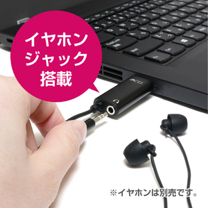 ミヨシ USBピンマイク ブラック UMF-08/BK-イメージ10