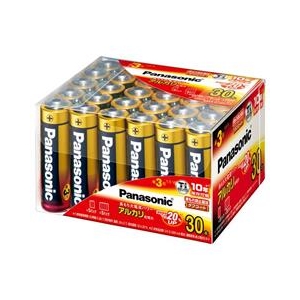 パナソニック アルカリ乾電池単3形(30本入り) LR6XJ/30SH-イメージ1