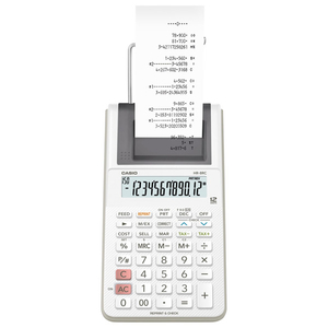 カシオ プリンター電卓 HR-8RC-WE-イメージ2