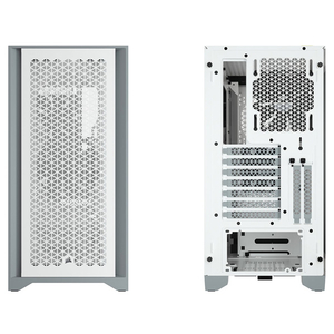 コルセア ミドルタワー型PCケース 4000D Airflow Tempered Glassシリーズ ホワイト CC-9011201-WW-イメージ2