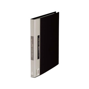 キングジム クリアーファイルカラーベース差替式A4 30穴 背幅25 黒 1冊 F804958-139ｸﾛ-イメージ1