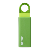 BUFFALO USB3．1(Gen1)/USB3．0対応 ノック式USBメモリー(16GB) グリーン RUF3-KS16GA-GR
