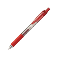 スマートバリュー ゲルノックボールペン 0.5mm 赤 1本 FC29025-H043J-RD