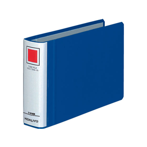 コクヨ チューブファイル〈エコツインR〉B6ヨコ とじ厚30mm 青 1冊 F804324-ﾌ-RT638B-イメージ1