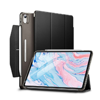 ESR 2020 iPad Air 4用ウルトラスリム Smart Folio ケース ブラック ES20207