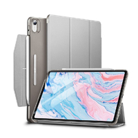 ESR 2020 iPad Air 4用ウルトラスリム Smart Folio ケース シルバーグレー ES20210