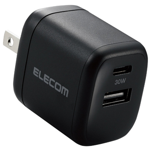 エレコム USB Power Delivery 30W AC充電器(A×1/C×1) ブラック MPA-ACCP30BK-イメージ2