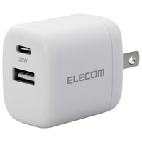 エレコム USB Power Delivery 30W AC充電器(A×1/C×1) ホワイト MPA-ACCP30WH