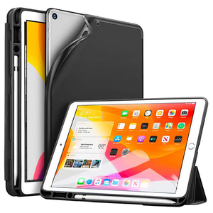 ESR 2019/2020 iPad 10.2inch専用ペンシルホルダー付きSmart Folio Case ブラック ES18213-イメージ1