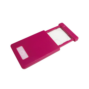 コンテック LEDライト付カードルーペ ピンク LP-42P-イメージ1