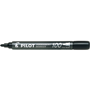 パイロット パーマネントマーカー100丸芯 ブラック F030400-MPM-10F-B-イメージ1