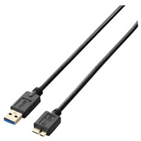 エレコム USB3．0ケーブル(A-microB)(1m) ブラック USB3-AMB10BK