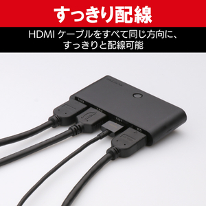 エレコム HDMI切替器 ブラック GMDHSW31BK-イメージ6