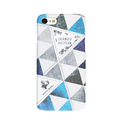 Happymori iPhone 8/7用Triangle Pattern ブルー HM8220I7