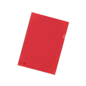 リヒトラブ カラークリヤーホルダー(エコマーク) A4 赤 50枚 FC39984-F78EC-3-イメージ1