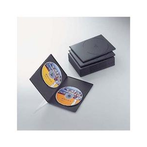 エレコム スリムDVDトールケース CCD-DVDS06BK-イメージ1