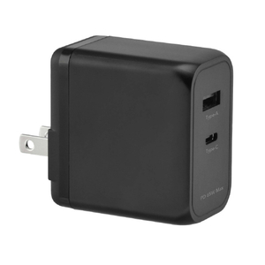 グリーンハウス USB-AC充電器 2ポート 65W ブラック GH-ACU2GD-BK-イメージ1