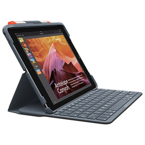 ロジクール iPad(第7世代)用Bluetoothキーボード一体型ケース SLIM FOLIO IK1055BK-イメージ1