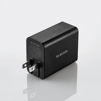 エレコム GaN PD対応 USB AC充電器(PD65W) ブラック ACDC-PD1165BK