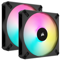 Corsair ケースファン iCUE AF140 RGB ELITE Dual Pack with iCUE Lighting Node CORE ブラック CO9050156WW