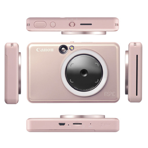 キヤノン カメラ付きスマホ専用コンパクトフォトプリンタ iNSPiC ピンク ZV223PK-イメージ2