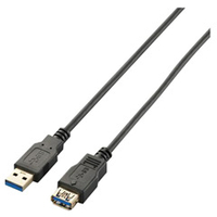 エレコム USB3．0延長ケーブル(A-A)(1m) ブラック USB3-E10BK