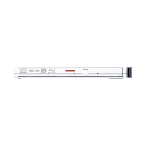 バッファロー USB3．2(Gen1)対応 ポータブルブルーレイドライブ 再生/書込ソフト添付 ホワイト BRXL-PT6U3-WHE-イメージ2
