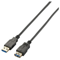 エレコム USB3．0延長ケーブル(A-A)(2m) ブラック USB3-E20BK