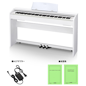 カシオ 電子ピアノ Privia スタイリッシュモデル ホワイトウッド調 PX-770WE-イメージ3