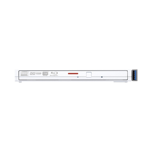 バッファロー USB3．2(Gen1)対応 ポータブルブルーレイドライブ 書込ソフト添付 ホワイト BRXL-PTV6U3-WHB-イメージ2