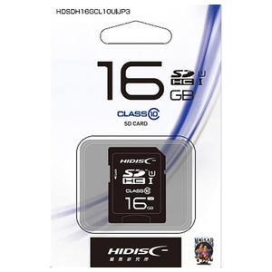 ハイディスク 高速SDHC UHS-I メモリーカード(Class 10対応・16GB) HDSDH16GCL10UIJP3-イメージ1