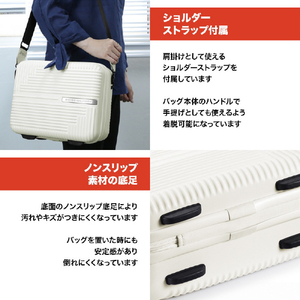 SWISS MILITARY スーツケース 27cm (12L) GENESIS(ジェネシス) バニラホワイト SM-O314WHITE-イメージ4