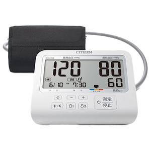 シチズンシステムズ 上腕式血圧計 ホワイト CHU703-CC-イメージ1