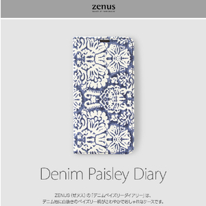 ZENUS iPhone XS Max用ケース Denim Paisley Diary Z14237I65-イメージ2
