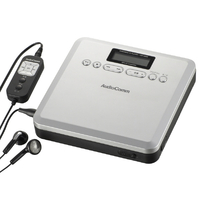 オーム電機 ポータブルCDプレーヤー MP3対応 AudioComm シルバー CDP-400N