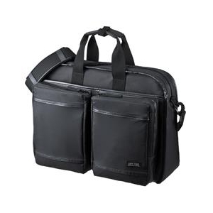 サンワサプライ 超撥水・軽量PCバッグ（15．6インチワイド・シングル） ブラック BAG-LW9BK-イメージ1
