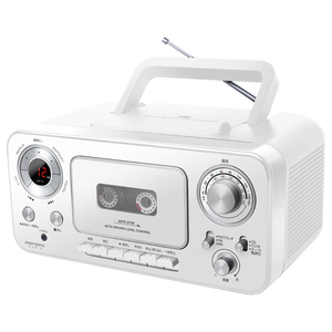 太知ホールディングス CDラジオカセットレコーダー ホワイト CD-C330W-イメージ2