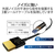 エレコム Premium HDMI Microケーブル(超スリム) 1．8m ブラック DH-HDP14SSU18BK-イメージ3