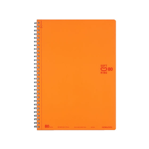 コクヨ ソフトリングノート(ドット入罫線)カットオフ セミB5 80枚 オレンジ F015775-ｽ-SV308BT-YR-イメージ1