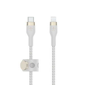 BELKIN USB-C to ライトニングケーブル(高耐久編込シリコンケーブル) 2．0m ホワイト CAA011BT2MWH-イメージ4