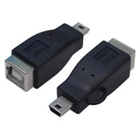 変換名人 USB2．0 B(メス)→miniUSB(オス) 変換プラグ USBBB-M5A